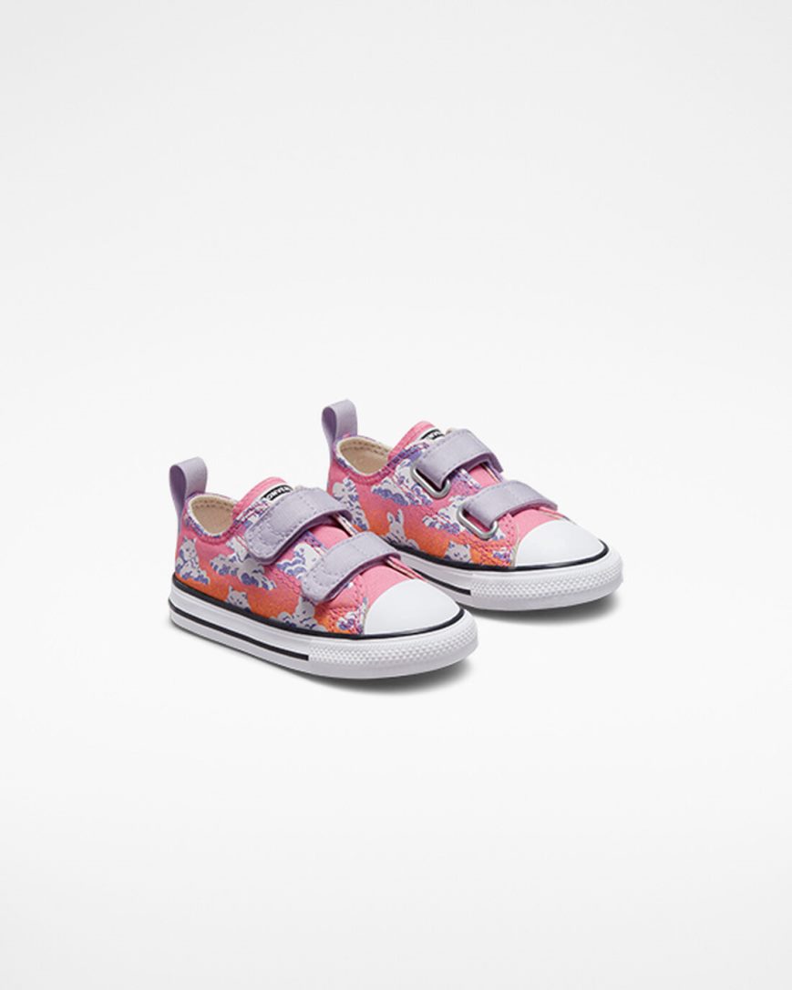 Tenis Converse Chuck Taylor All Star Easy-On Cloud Gazer Cano Baixo Menina Roxo Rosa | PT Q09P41T